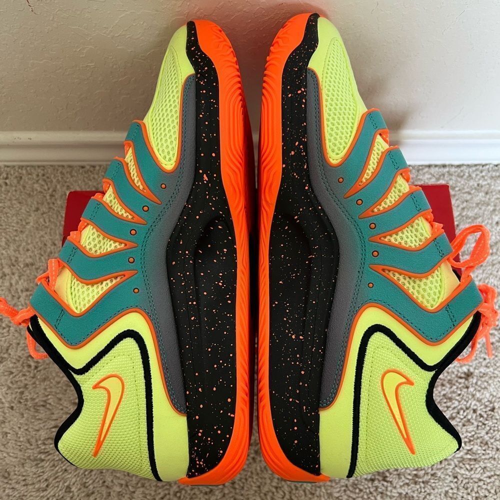 Nike KD18 NRG New Timeline Clear Jade Black Liquid Lime - Picture 6 of 9